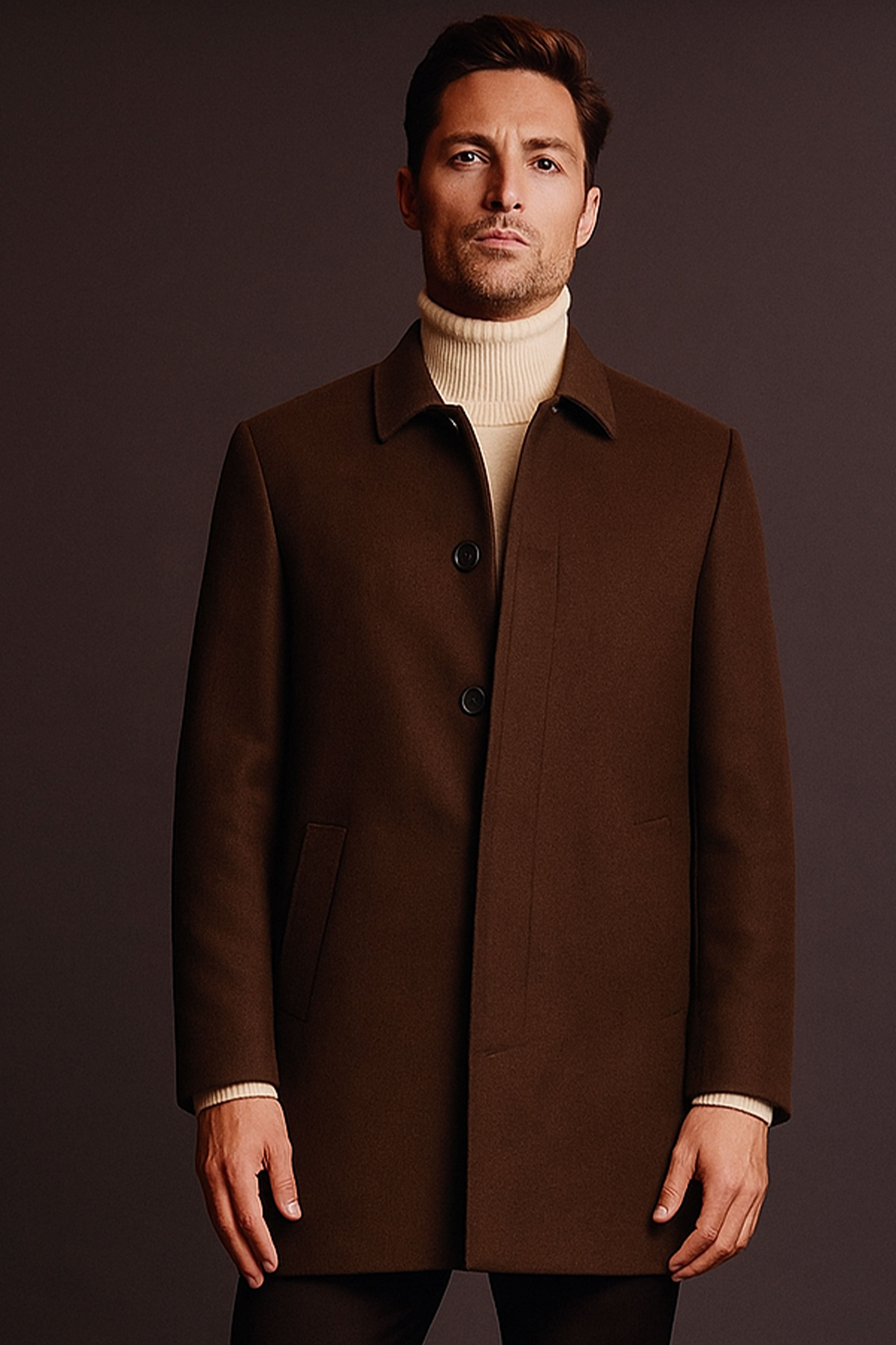 Topper Coat - Chocolate Brown