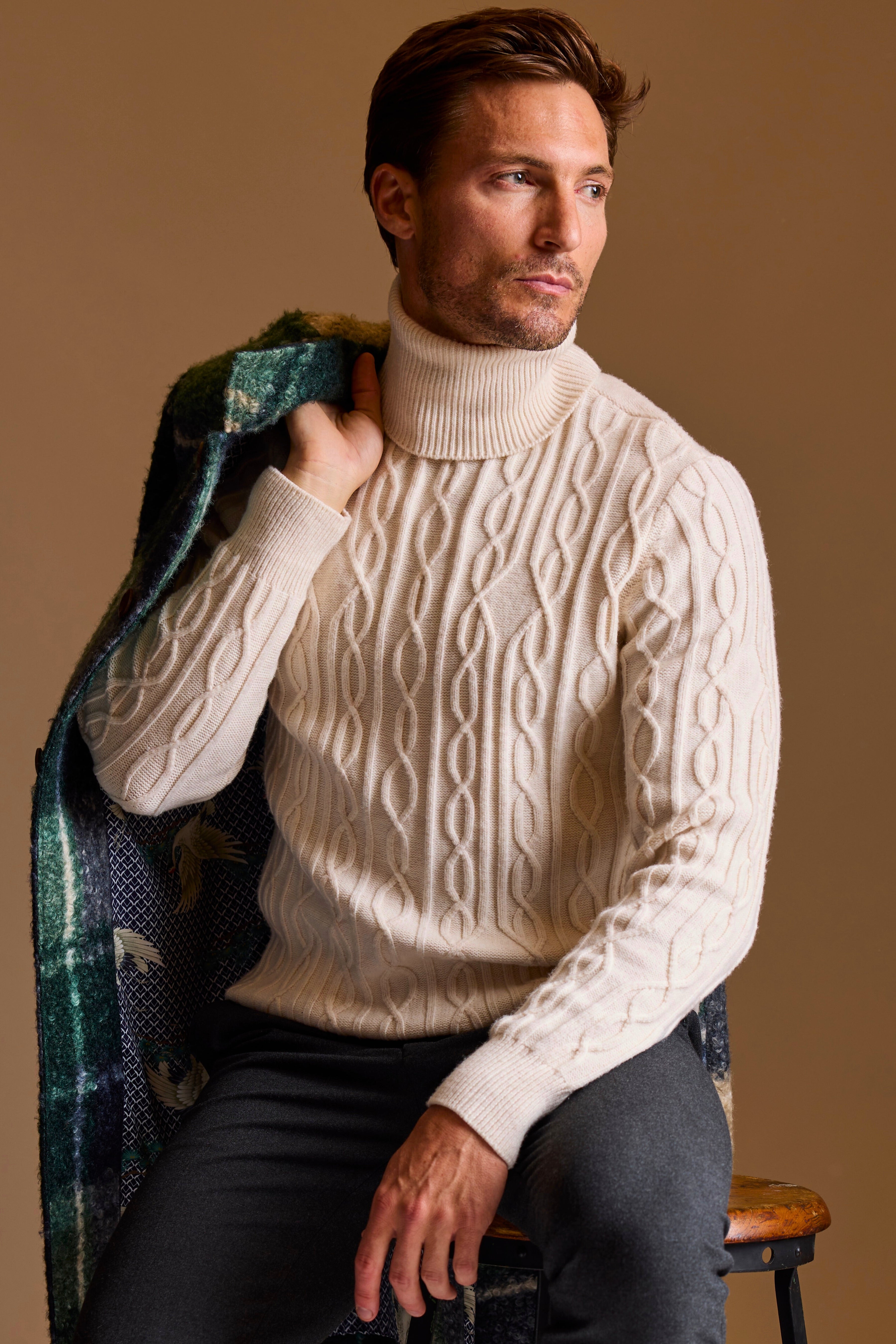 Chunky Turtleneck - Bone