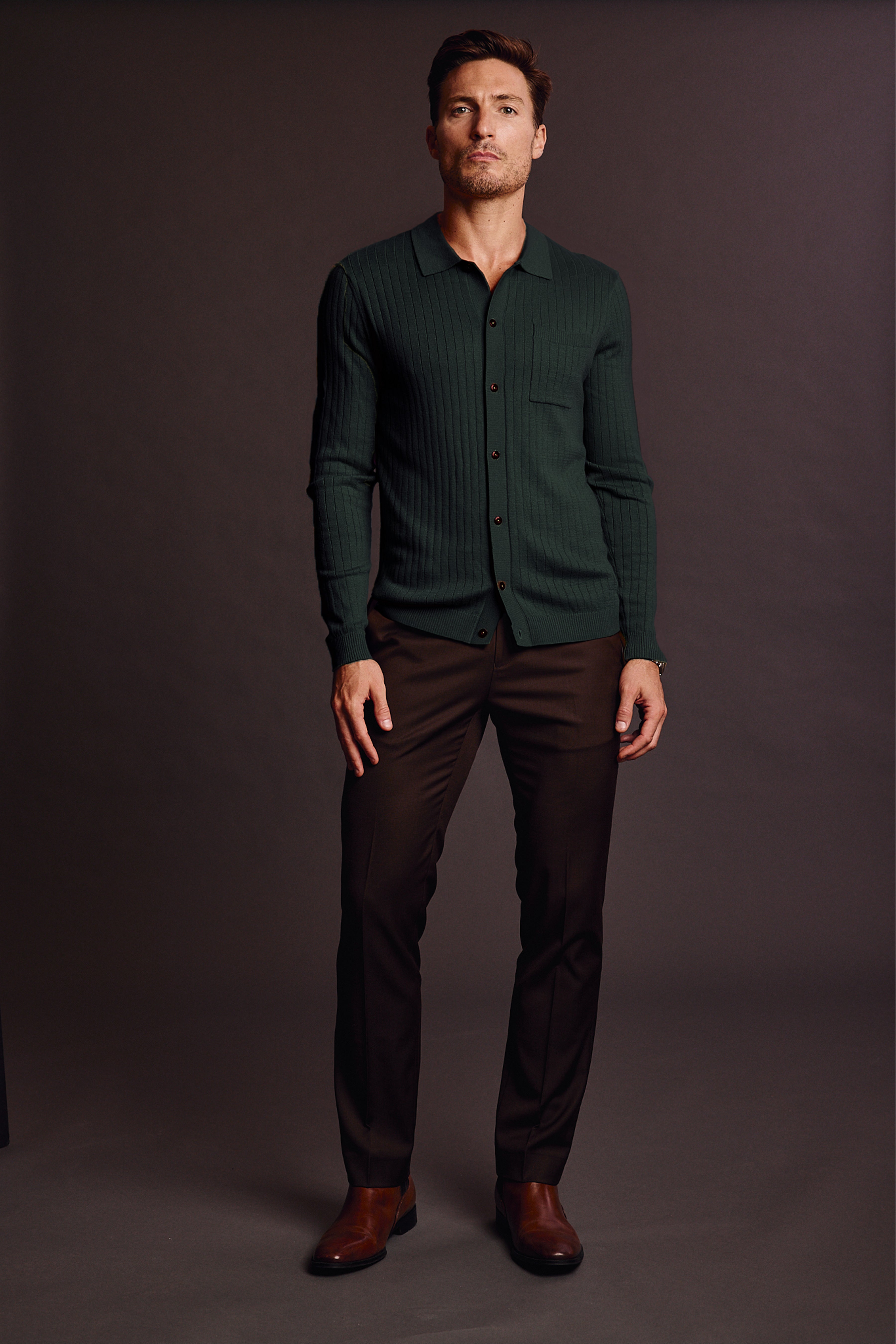 Full Placket Polo - Jungle