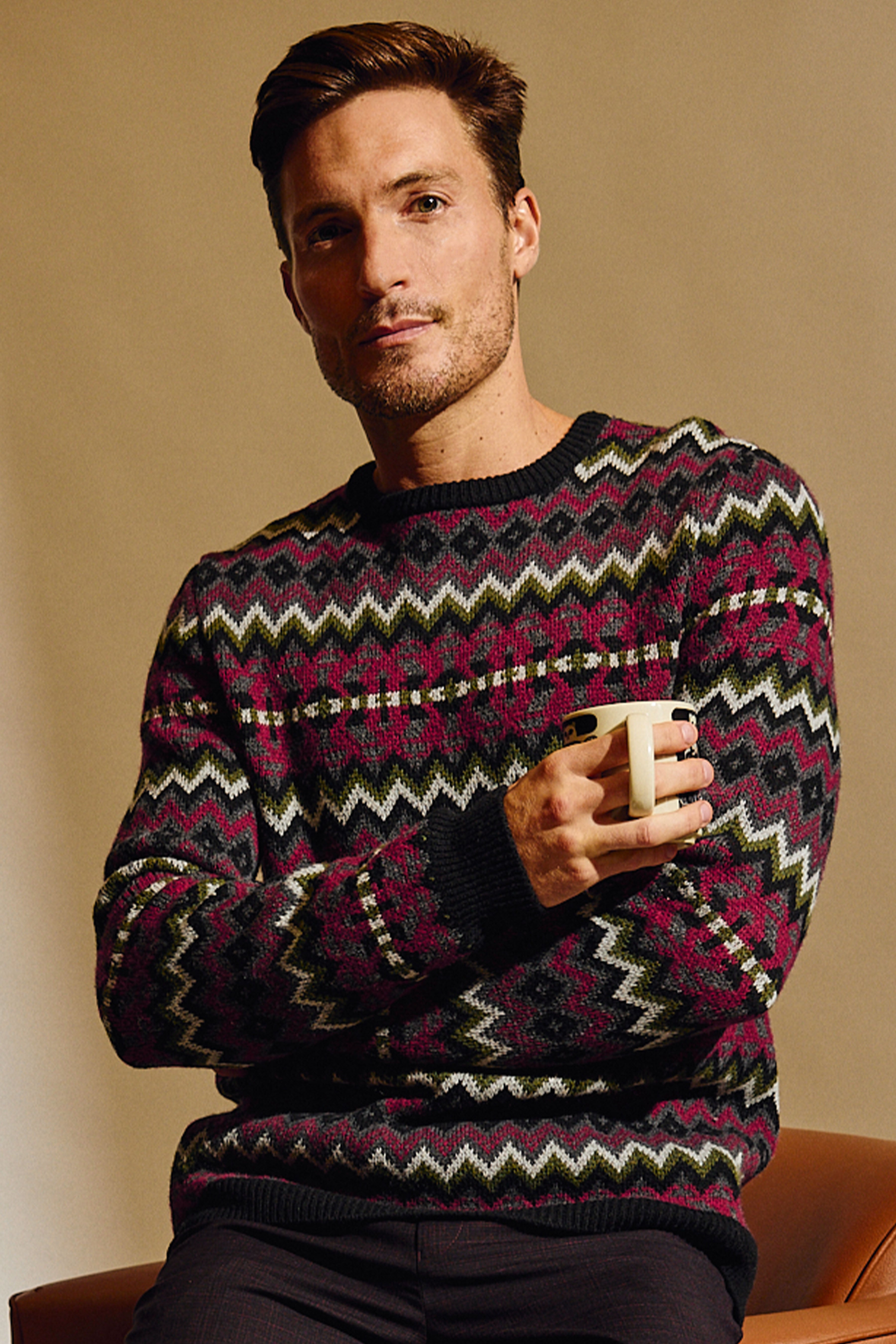 Crewneck Sweater - Black Cherries