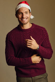  Crewneck Sweater - Dark Maroon