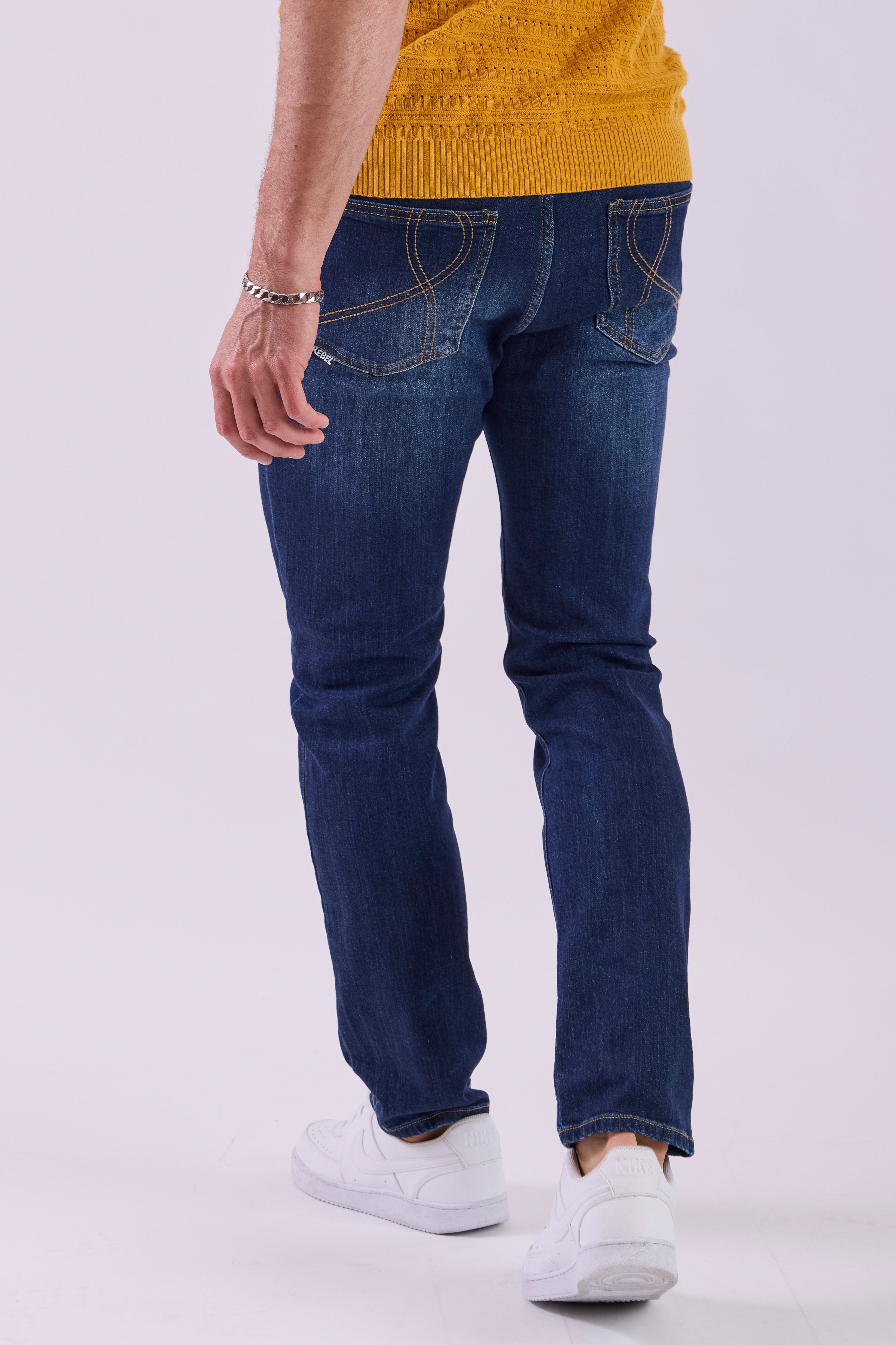 Rebel Denim Jeans - Dark Blue