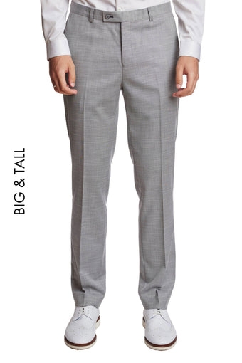 Big & Tall Downing Pants - Light Grey Shark