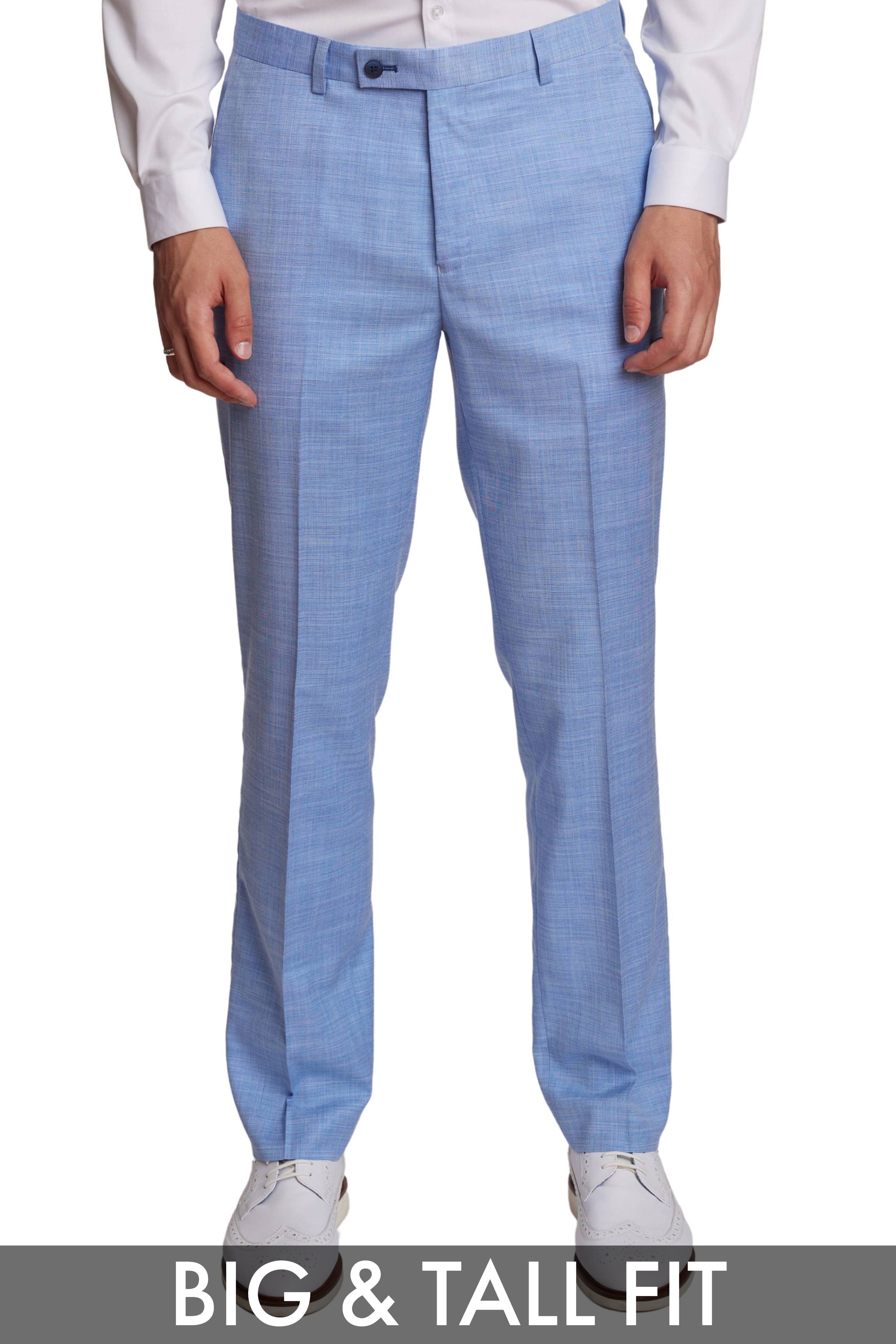 Big & Tall Downing Pants - Light Blue Shark