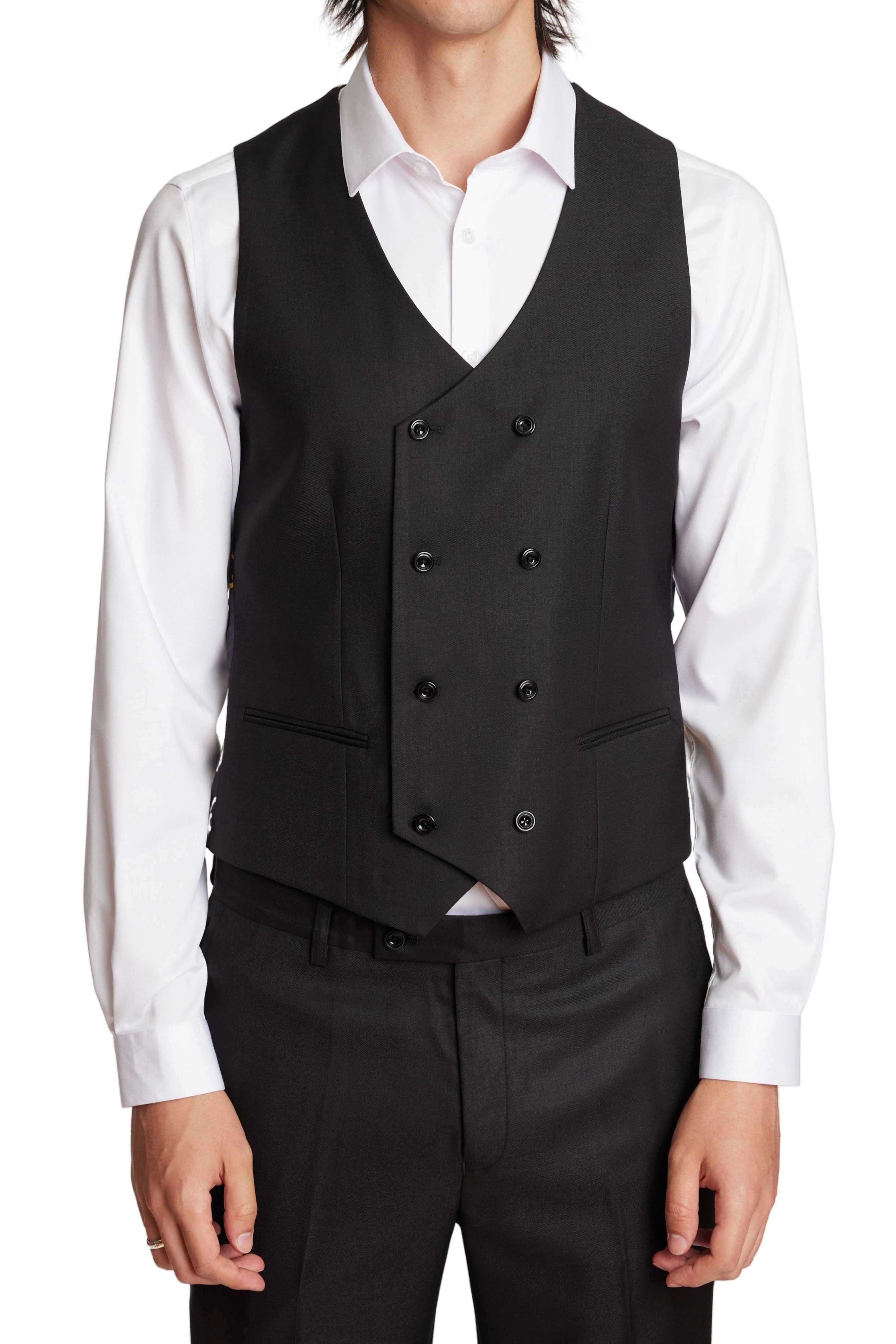 Modern Fit - Marylebone DB Vest - Soft Black Shark