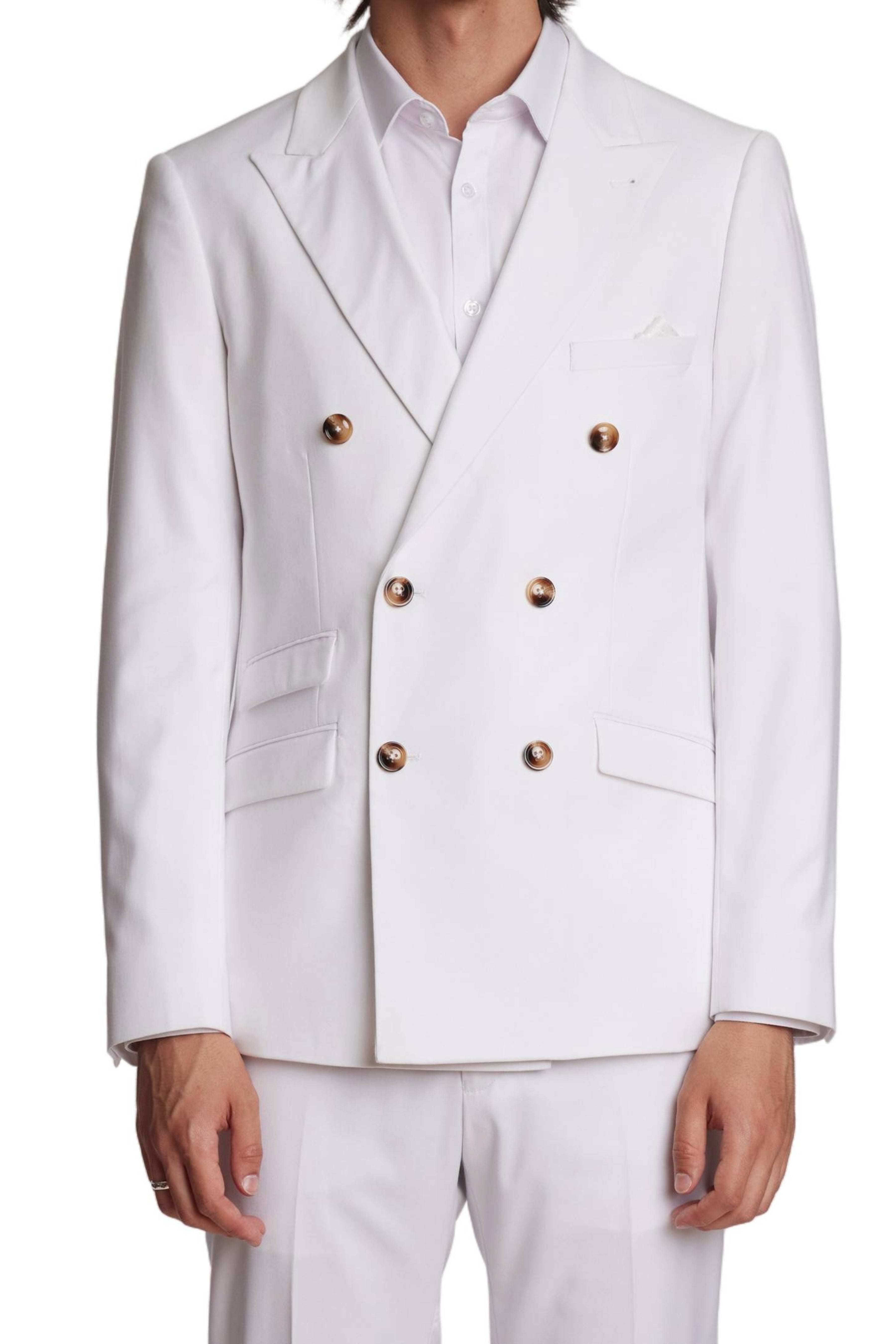 Soho Peak DB Jacket - slim - Summer White