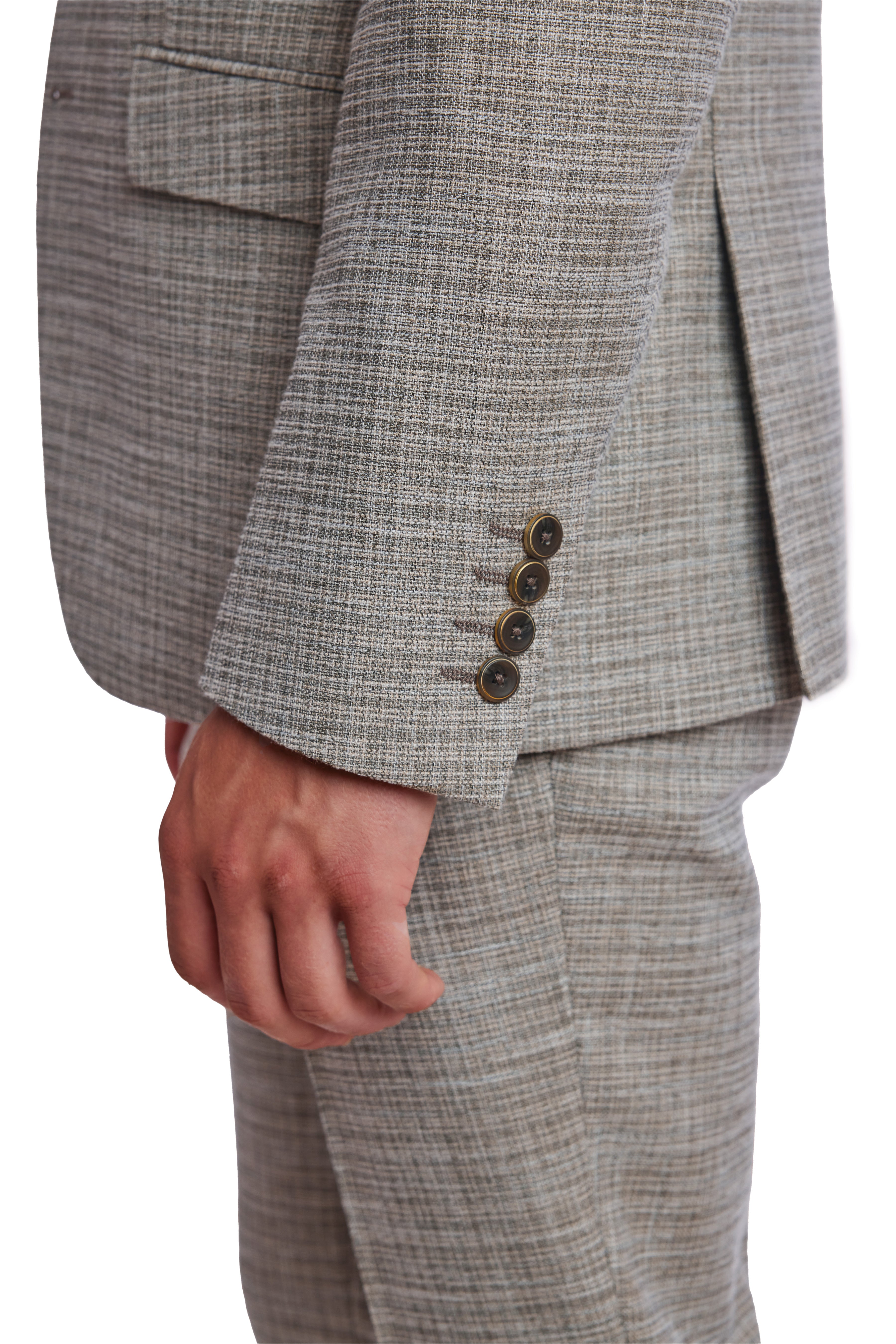 Ashton Peak Jacket - slim - Sage Cream Texture