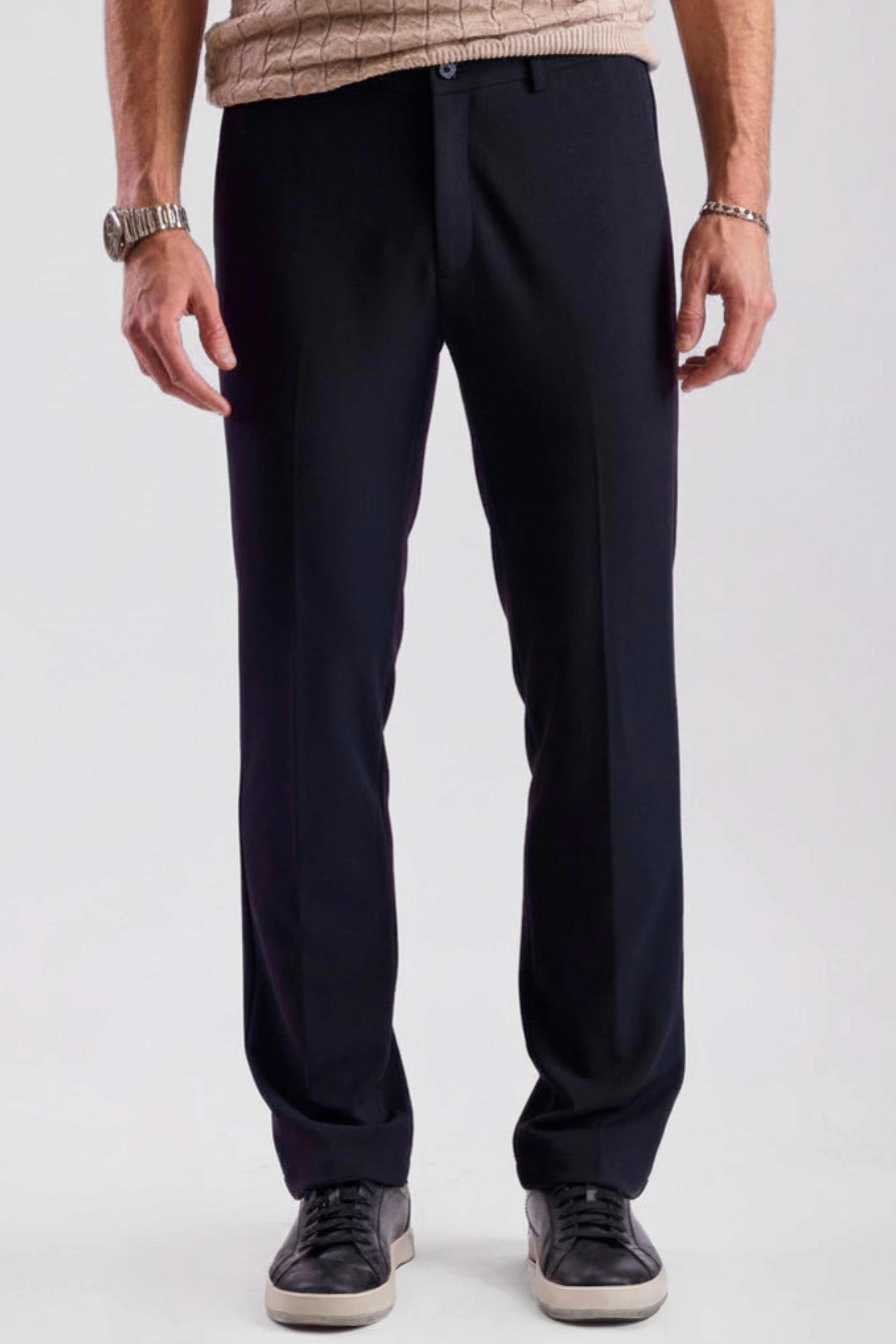 Travel Downing pants - slim - Black Night